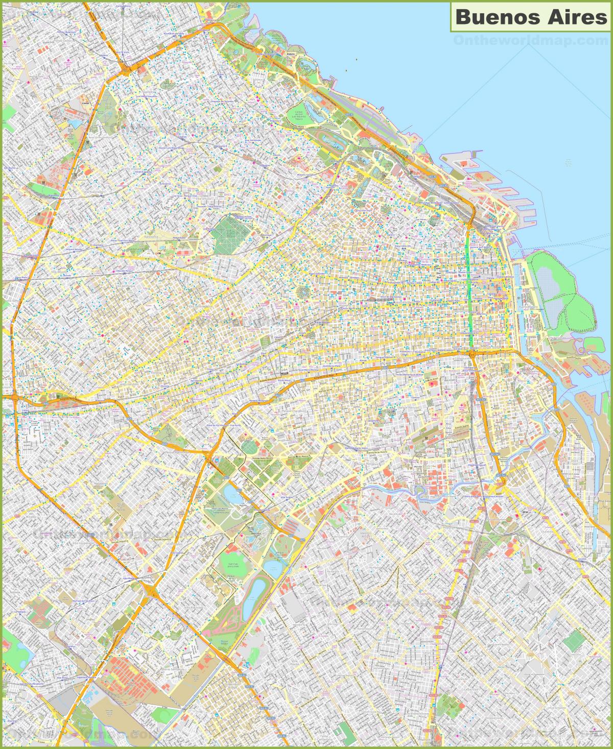 Mappa stradale di Buenos Aires
